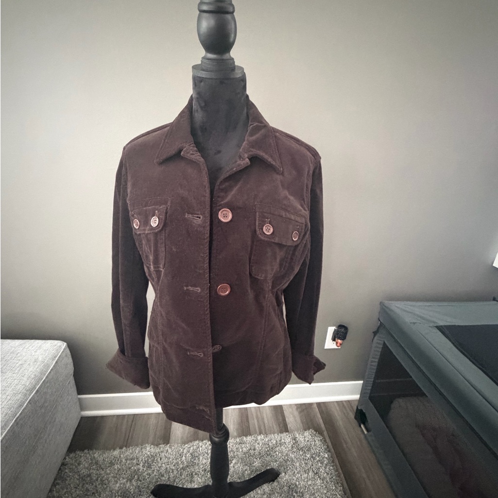Vintage Jones New York Chocolate Utility Jacket
